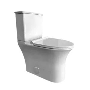 Taza de baño Madrid SGLT-B108 vista lateral izquierda en porcelana blanca